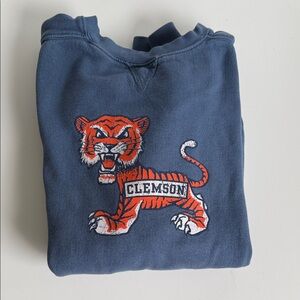 Clemson Blue Sweatshirt with Tiger Design